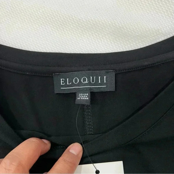 Eloquii Blouse Draped Front 22/24 - Picture 8 of 9